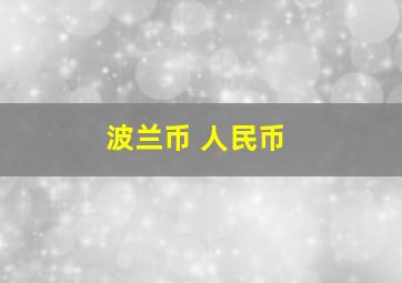 波兰币 人民币